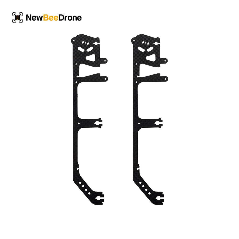 NewBeeDrone Drone Frames 2x Vertical Camera Brace Frame Plates DJI O3 NewBeeDrone CinemAh Carbon Fiber Frame Replacement Parts  - Main Plate, Side Plates, Motor Mounts, Etc.