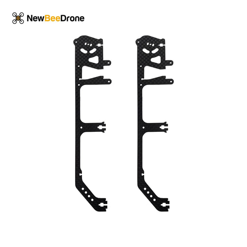 NewBeeDrone Drone Frames 2x Vertical Camera Brace Frame Plates DJI O3 NewBeeDrone CinemAh Carbon Fiber Frame Replacement Parts  - Main Plate, Side Plates, Motor Mounts, Etc.