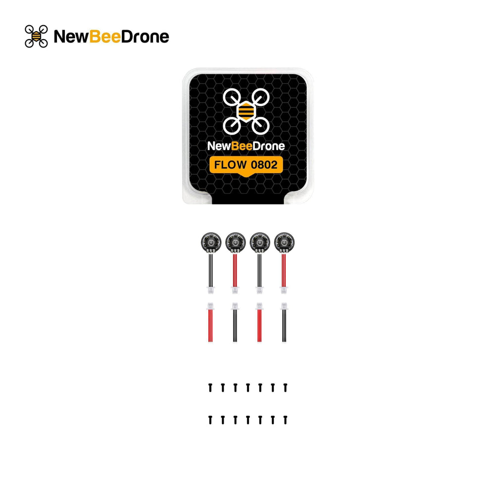 NewBeeDrone Drone Motors NewBeeDrone Flow 0802 Dual Ball Bearing Whoop motor 19000kv (Set of 4)