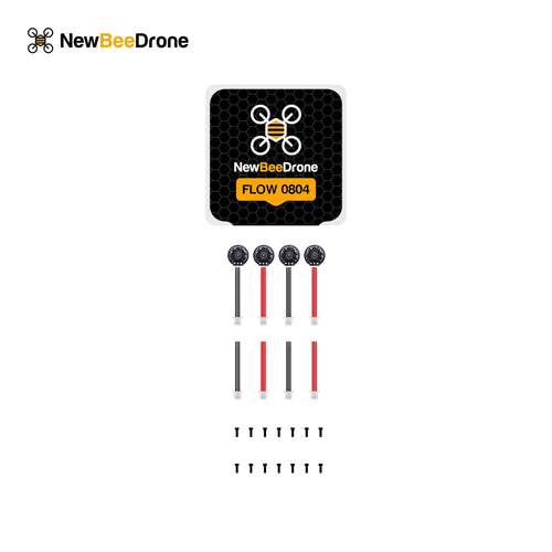 NewBeeDrone Drone Motors NewBeeDrone Flow 0804 Dual Ball-Bearing Whoop Motor 12000KV&19000KV&25000KV (4PACK)