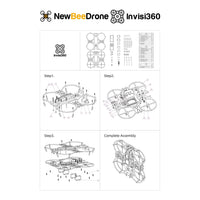 NewBeeDrone Drone Frames NewBeeDrone Invisi360 Cinewhoop Frame Kit