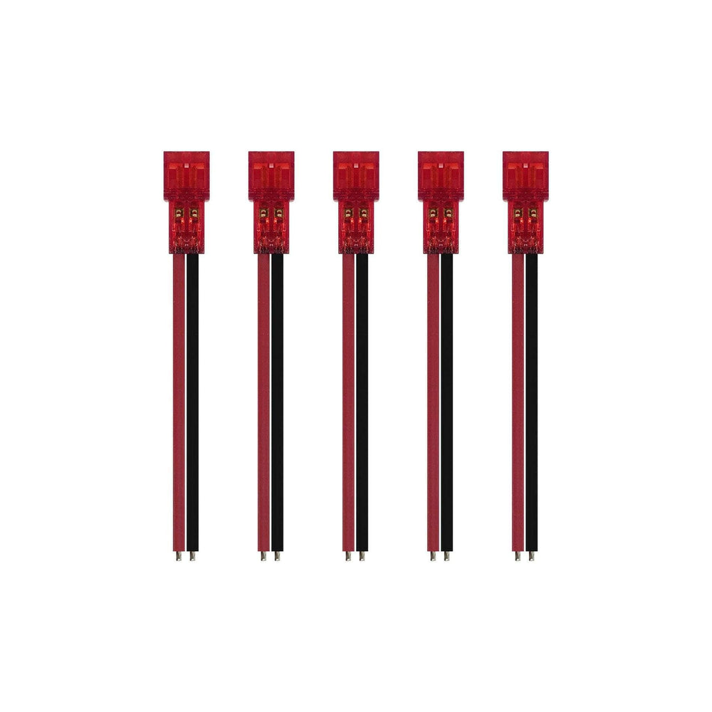 NEWBEEDRONE Hardware NewBeeDrone Nectar Pigtail Connector Gold Plated Solid Pin PH2.0 26AWG 45mm Red Battery Lead - 5 Pack