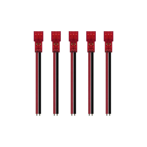 NEWBEEDRONE Hardware NewBeeDrone Nectar Pigtail Connector Gold Plated Solid Pin PH2.0 26AWG 45mm Red Battery Lead - 5 Pack