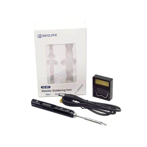 SEQURE Tools Black SEQURE Mini SQ-001 65W Digital OLED Soldering Iron w/ 19V Power Supply - TS-B2