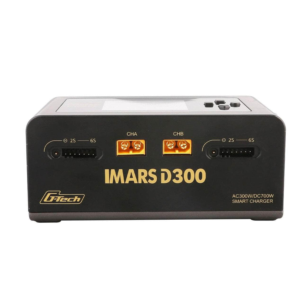 TATTU Charger GensAce IMARS D300 G-Tech 300W/700W 1-6S 32A Dual Channel AC/DC Smart Charger - Black