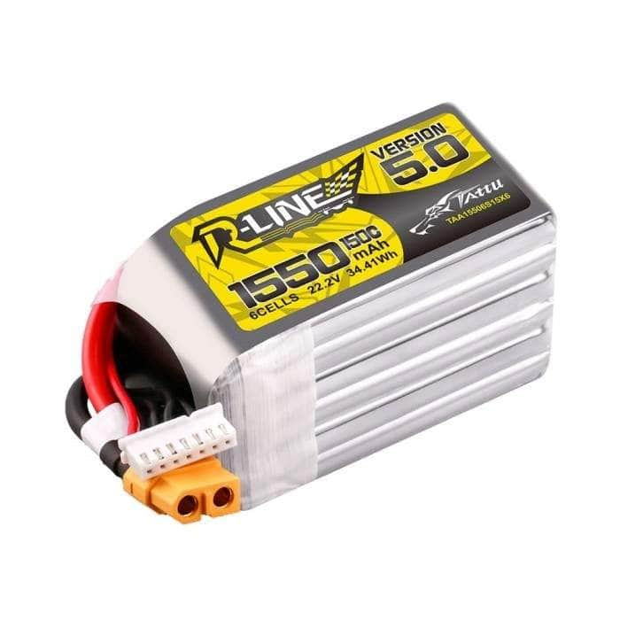 TATTU Battery Tattu R-Line Version 5.0 1550mAh 6S 150C 22.2V LiPo Battery - XT60