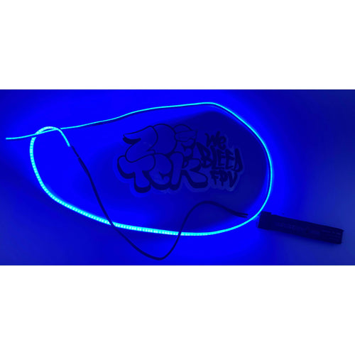 weBLEEDfpv GATES & ACCESSIORES BLUE 2.7MM WIDE - 5V COB LED WHOOP Light STRIP .5m / 1.65' / 19.6" Length