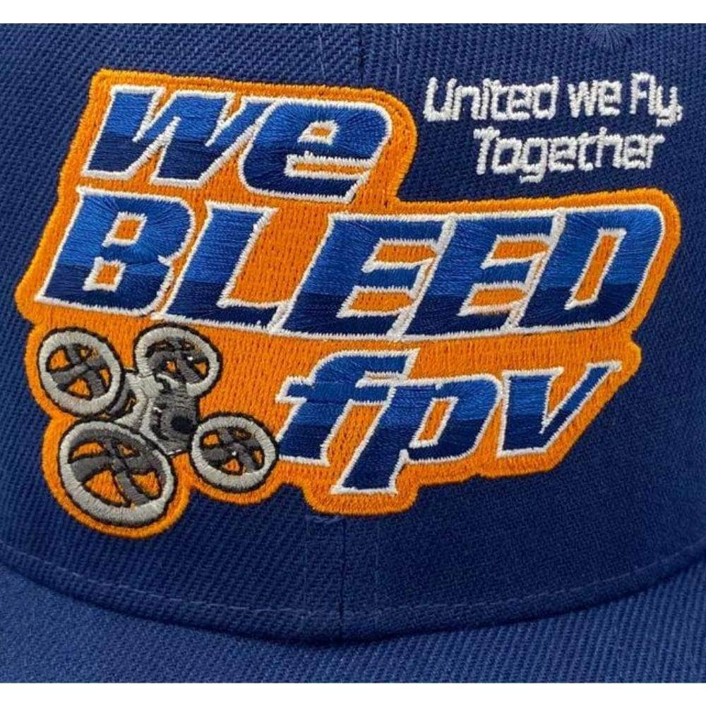 weBLEEDfpv MERCHANDISE Official weBLEEDfpv Navy Adjustable Velcro Snapback Hat