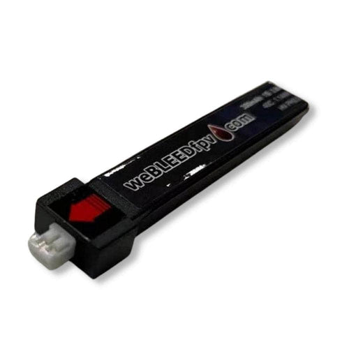 weBLEEDfpv BATTERIES & ACCESSORIES *** PH2.0 (QTY 4) *** weBLEEDfpv 300mAh 1S LiPo Batteries - (Choose Style Plug)