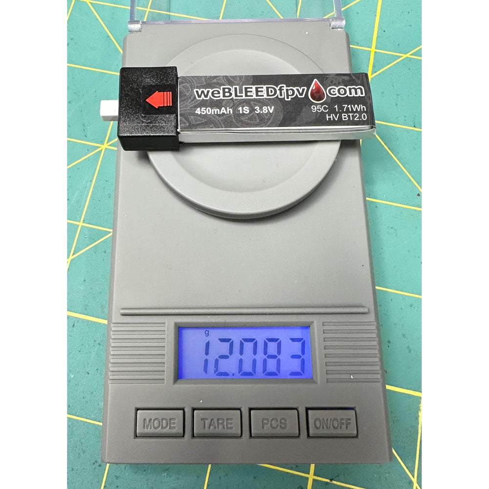 weBLEEDfpv BATTERIES & ACCESSORIES weBLEEDfpv 450mAh 1S BT2.0  LiPo Batteries