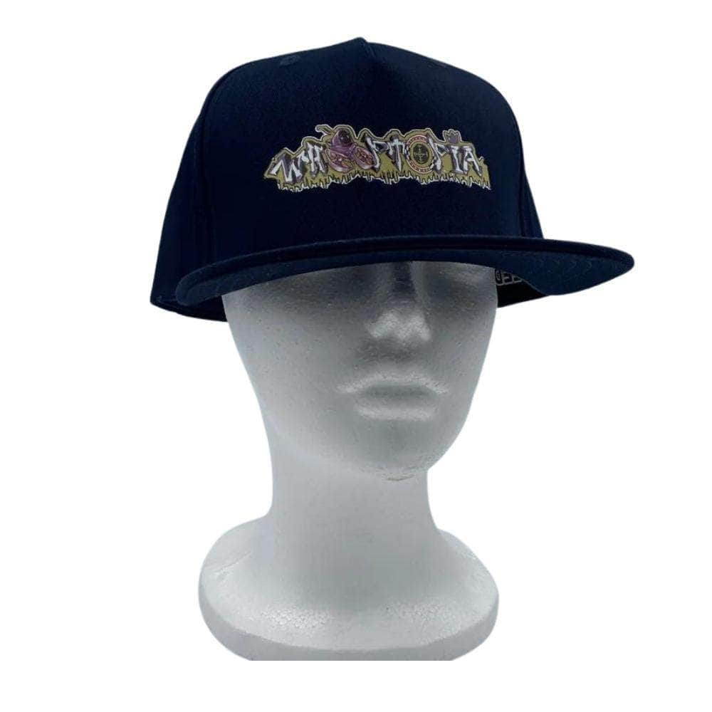 weBLEEDfpv MERCHANDISE Whooptopia 2021 Snapback Navy Hat