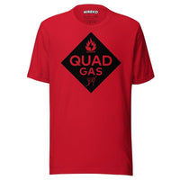 WREKD Co. WREKD Swag L Quad Gas Black on Red Unisex T-shirt