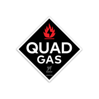 WREKD Co. Stickers Quad Gas Logo Sticker