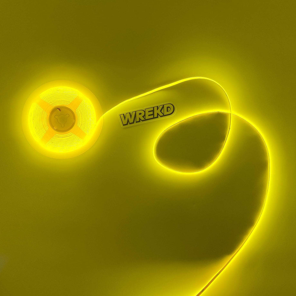 WREKD Co. LED Lighting Yellow WREKD 5V COB LED 2.7mm Wide Flexible Strip w/ 480LEDs/M - 39" Strip - Choose Color