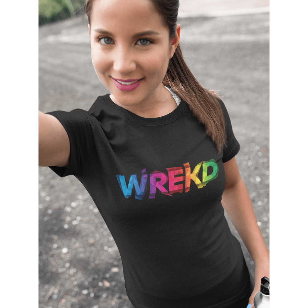 WREKD Co. T-Shirt WREKD Colorful Warped Logo Unisex Tee