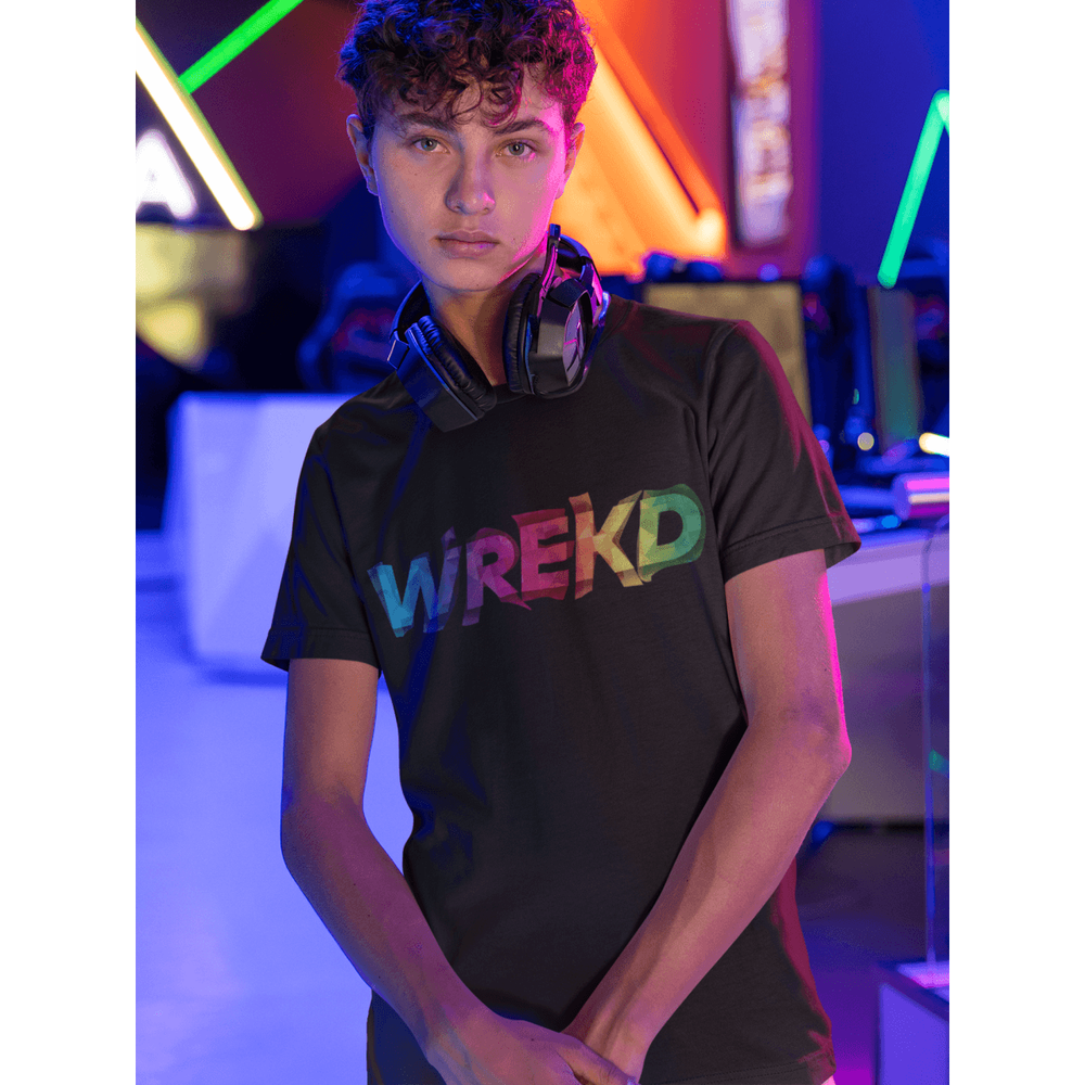 WREKD Co. T-Shirt WREKD Colorful Warped Logo Unisex Tee