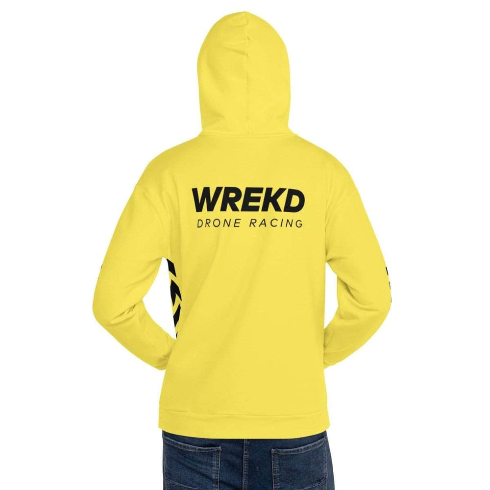 WREKD Co. WREKD Swag WREKD Drone Racing Unisex Hoodie - Yellow