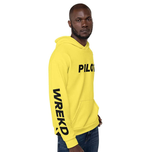 WREKD Co. WREKD Swag WREKD Drone Racing Unisex Hoodie - Yellow