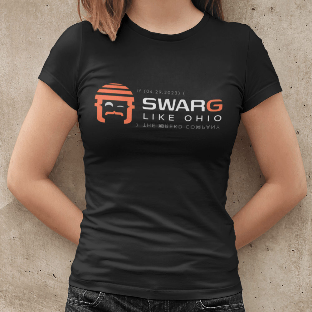 WREKD Co. WREKD "SWARG LIKE OHIO" Parody Goggle Dooms Day Women's Tee