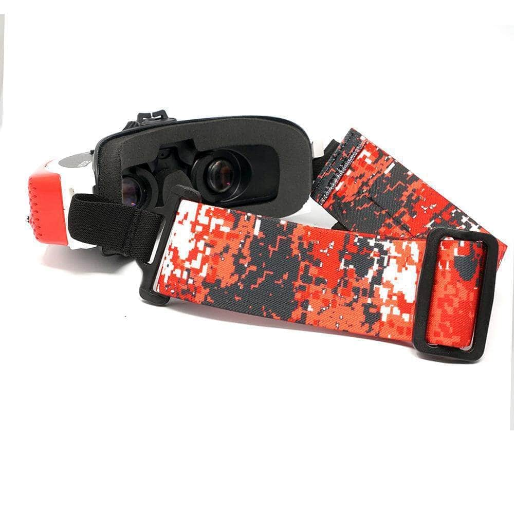 FATSTRAPS Goggle ACC Analog (Closed Loop) / Digital Red Camo FatStraps 2" FPV Goggle Strap for Fatshark, Walksnail or DJI - Choose Your Style