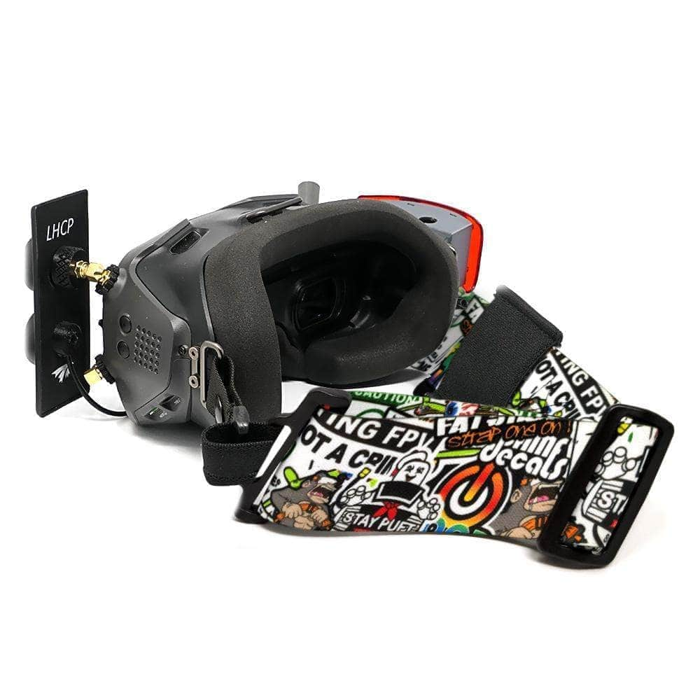 FATSTRAPS Goggle ACC HD Thick (Snap Loop) / Sticker Bomb FatStraps 2" FPV Goggle Strap for Fatshark, Walksnail or DJI - Choose Your Style