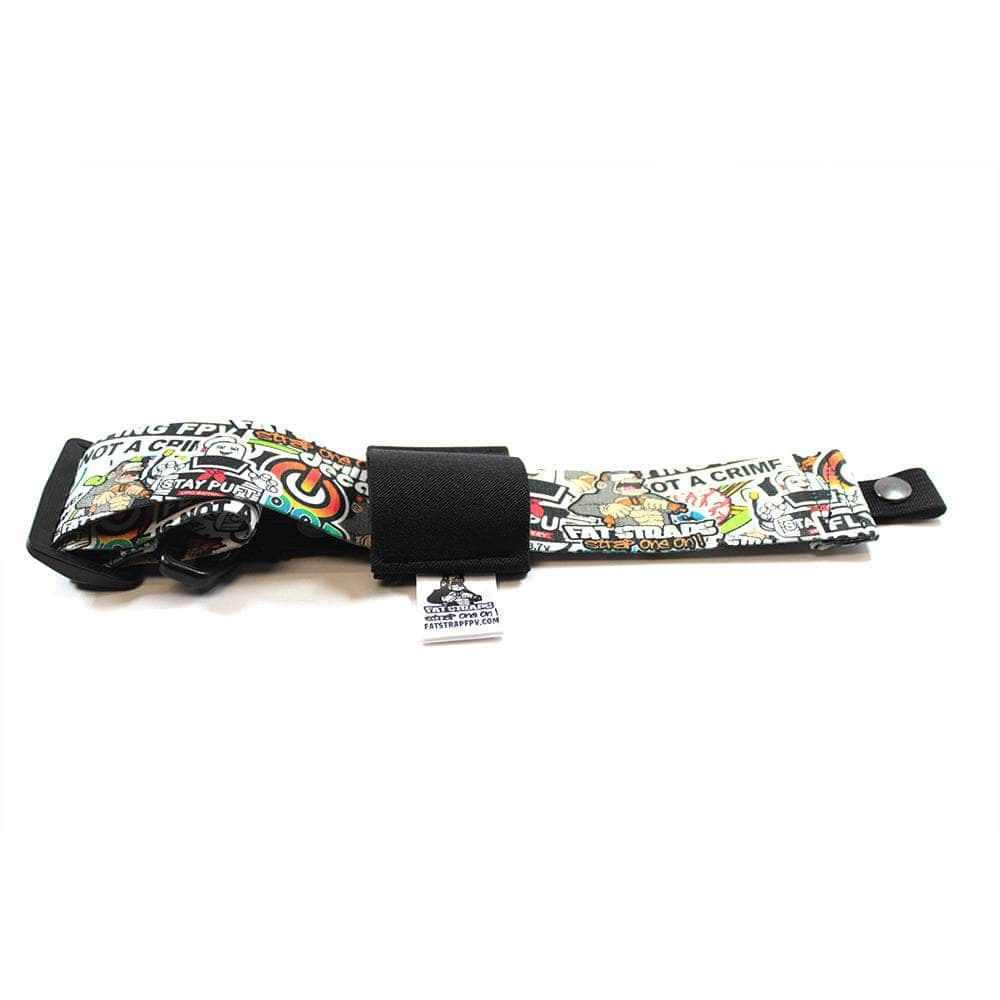 FATSTRAPS Goggle ACC HD Thin (Snap Loop) / Sticker Bomb FatStraps 2" FPV Goggle Strap for Fatshark, Walksnail or DJI - Choose Your Style