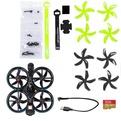 FLYWOO Quad Flywoo BNF CineRace20 HD V2 Neon LED 4S Cinewhoop w/ DJI O3 Air Unit - ELRS 2.4