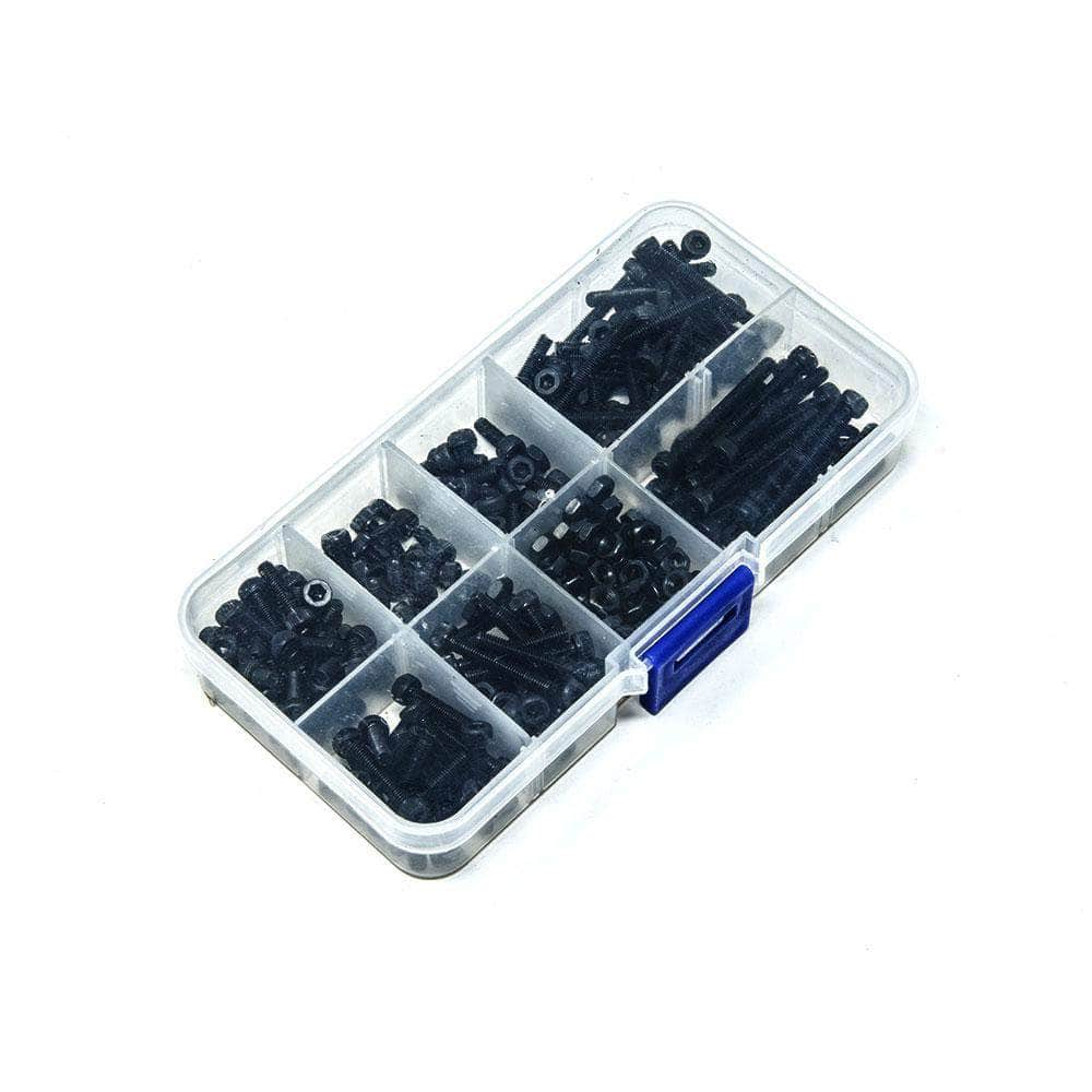 FPVELITE Hardware M3 Black Steel 280 Piece Nut & Bolt Kit