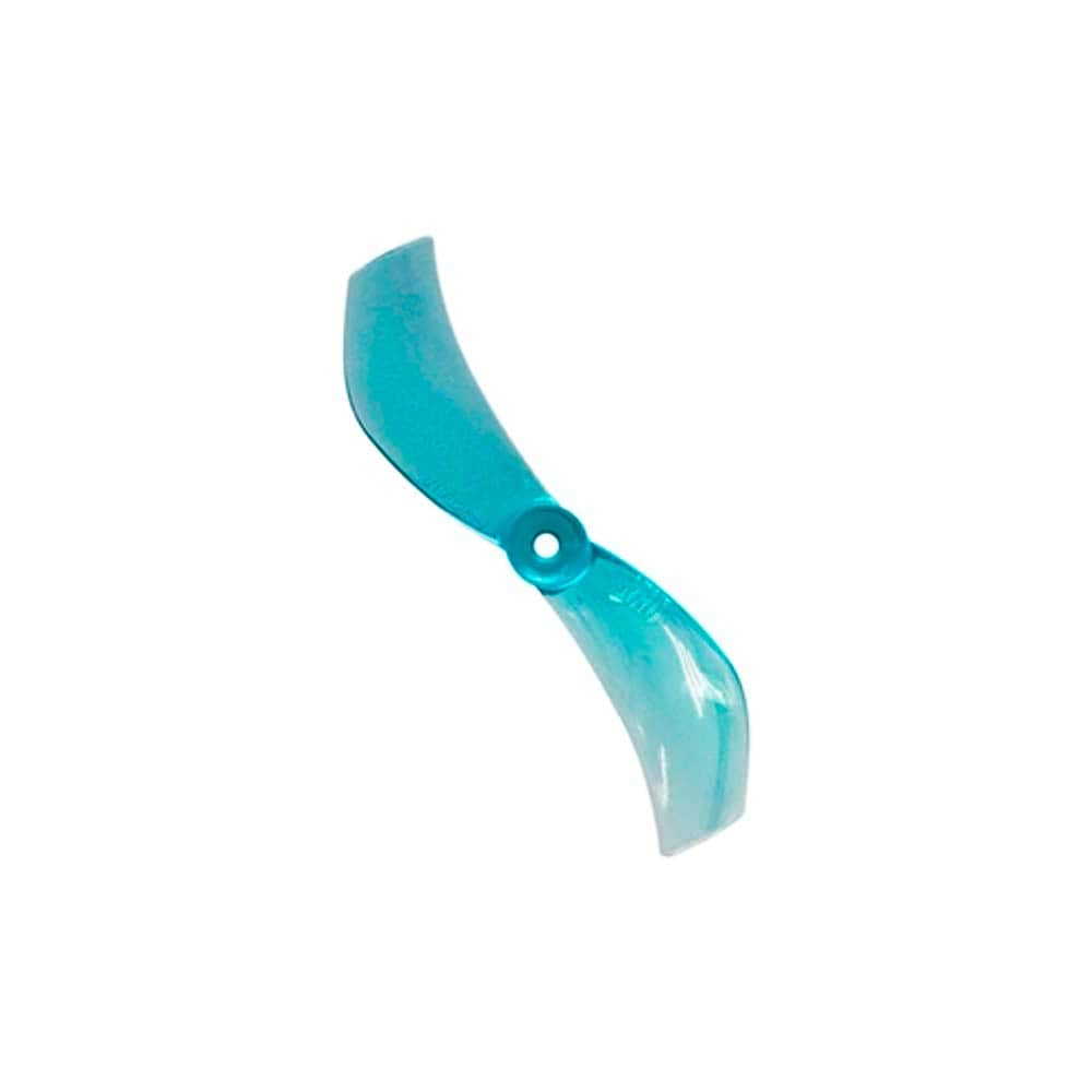 GEMFAN Prop Gemfan Bi-Blade 40mm Micro/Whoop Prop For Flywoo 1S Nano 8 Pack - Clear Blue (1.5mm Shaft)