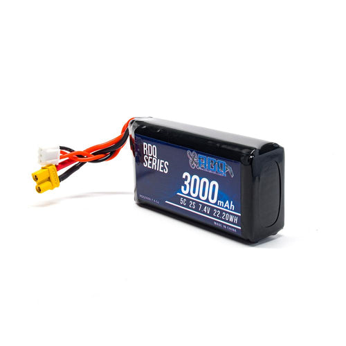 GNB Battery RDQ Series 7.4V 2S 3000mAh 5C Jumper T16/T18 & RadioMaster TX16S Compatible LiPo Battery - XT30