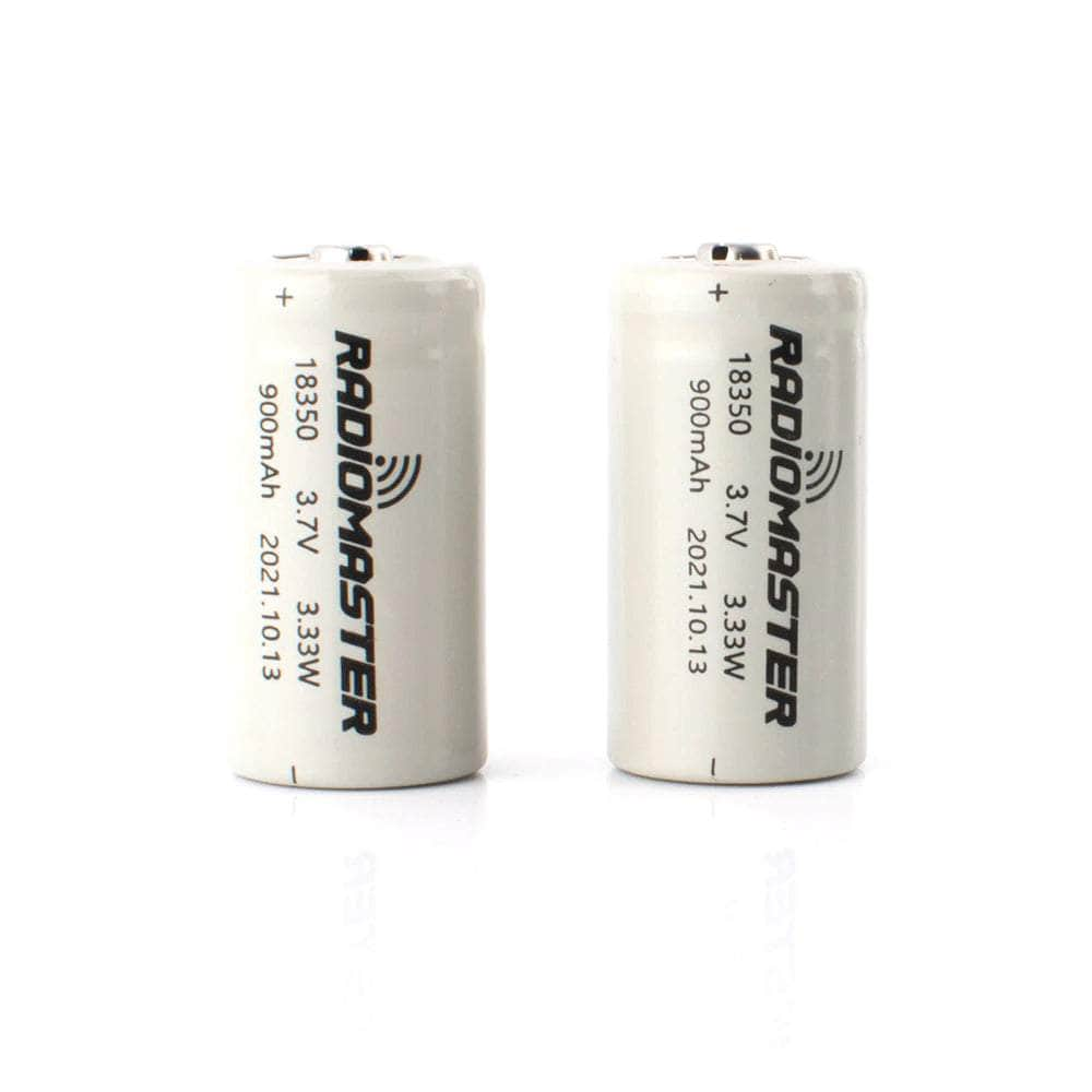 HOBBYPORTER Battery RadioMaster 3.7V 900mAh 18350 Li-Ion Battery for Zorro 2 Pack