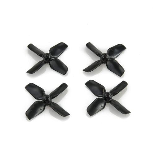 HQPROP Prop Black HQ Prop 1.2x1.3x4 Quad-Blade 31mm Micro/Whoop Prop 4 Pack (0.8mm Shaft) - Black