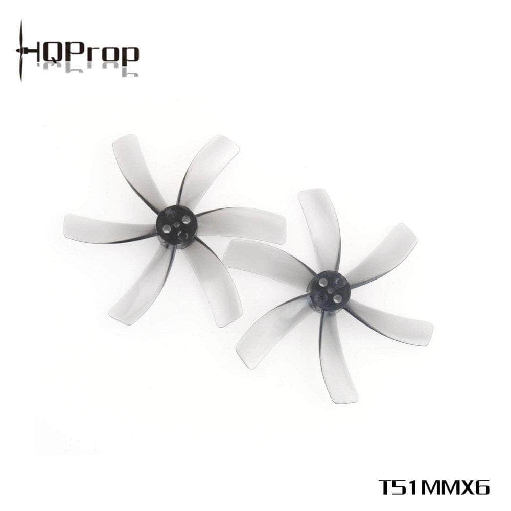 HQPROP Prop HQ Prop T51MMX6 Hexa-Blade 2" Cinewhoop Prop 4 Pack - Light Gray