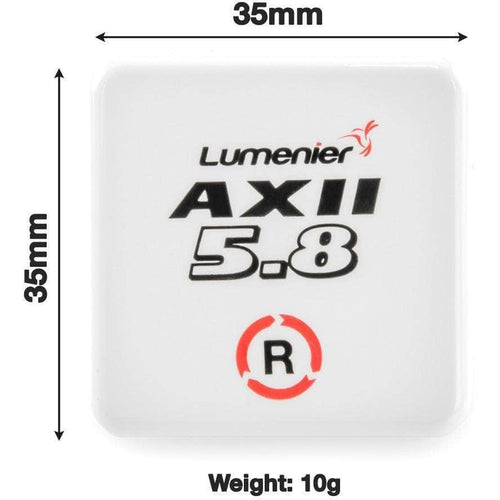 LUMENIER Antenna Lumenier AXII Patch 5.8GHz SMA FPV Receiver Antenna - Choose Your Polarization