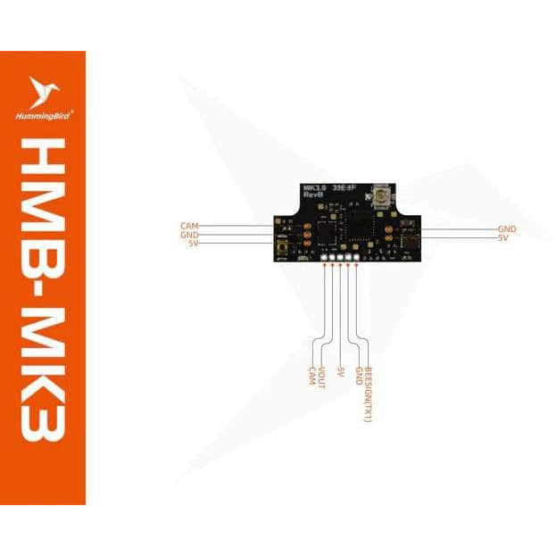 NEWBEEDRONE Camera VTX NewBeeDrone Mark3 Micro FPV Camera & 25mW VTX w/ Goober Canopy AIO - Black