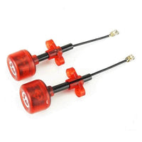 RUSHFPV Antenna LHCP RUSHFPV Cherry Antenna U.FL (2pc) - Transparent Red - Choose Polarization