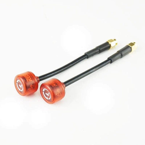 RUSHFPV Antenna LHCP RUSHFPV Cherry Ultra Extended 5.8GHz SMA Antenna  (2pc) - Transparent Red - Choose Your Polarization