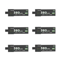 SUB250 Battery 6 PACK Sub250 6 PACK 3.8V 1S 380mAh 90C LiHV Whoop/Micro Battery for Nanofly16 - GNB27