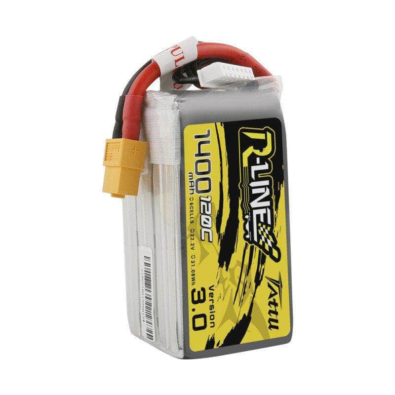 TATTU Battery Tattu R-Line Version 3.0 22.2V 6S 1400mAh LiPo Battery - XT60