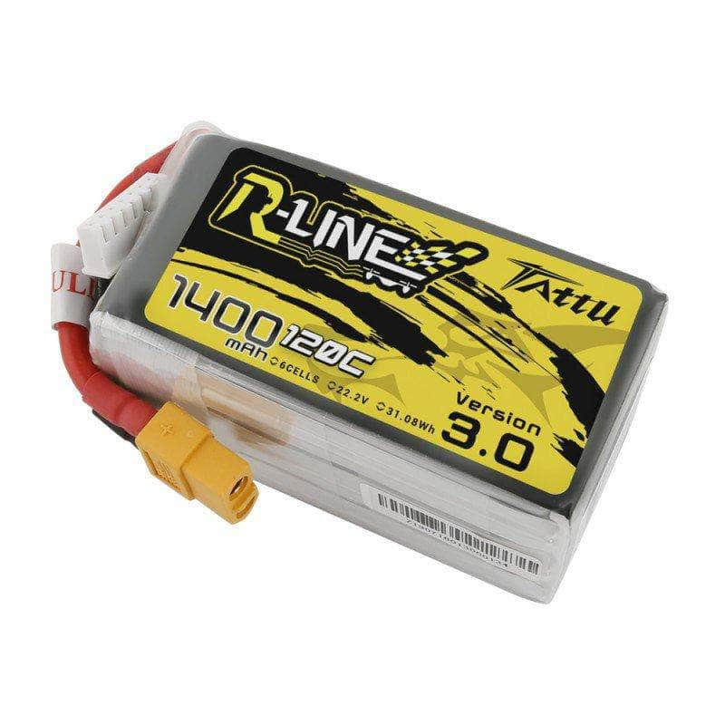 TATTU Battery Tattu R-Line Version 3.0 22.2V 6S 1400mAh LiPo Battery - XT60