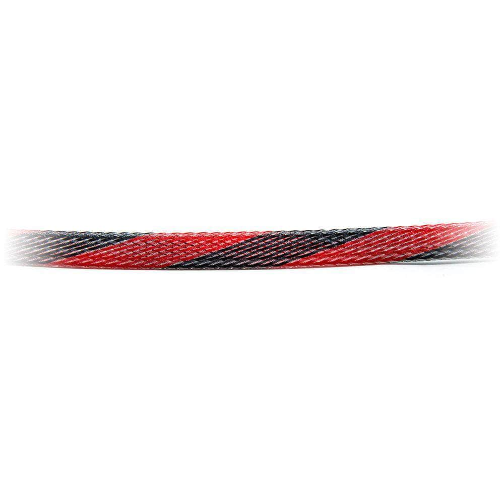 TECHFLEX Hardware Deadpool (Maroon + Black) RDQ 3/8'' x 2ft. Braided Mesh Wire Wrap for ESC and Motor Wires