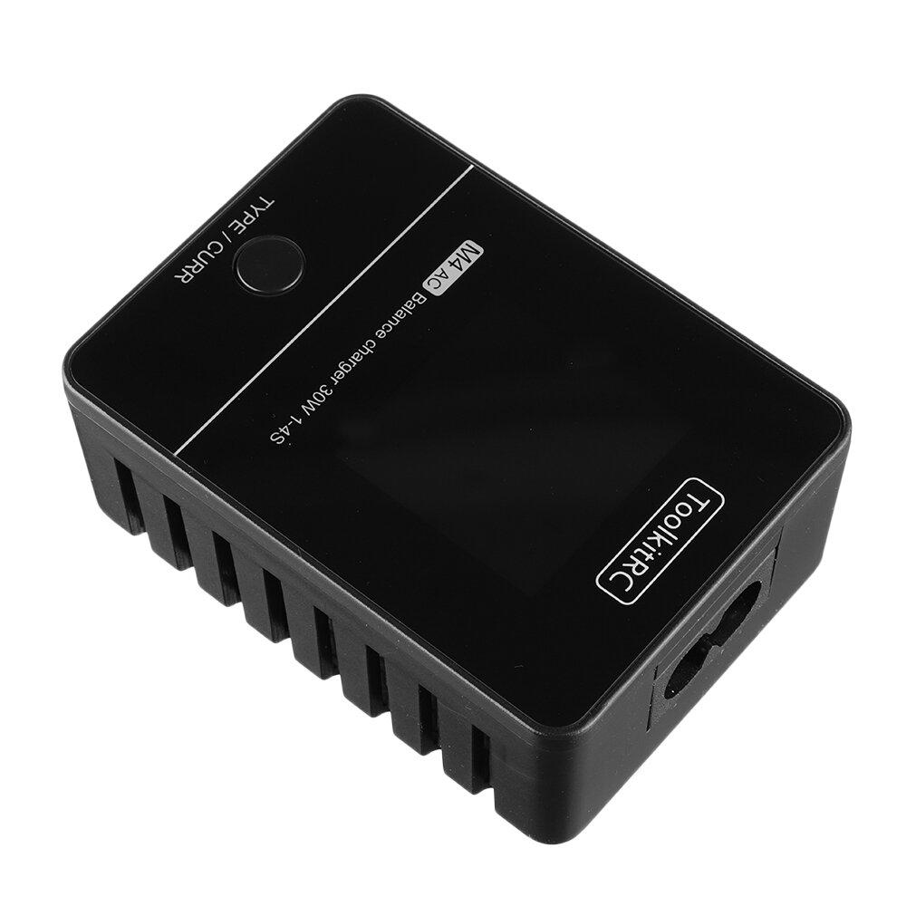 TOOLKITRC Charger ToolkitRC M4AC 30W 2.5A 2-4S AC Smart Charger- XT60